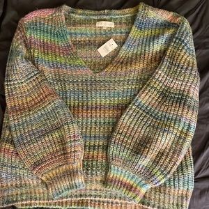 New Lou & Grey Sweater In Spring Colors Size L